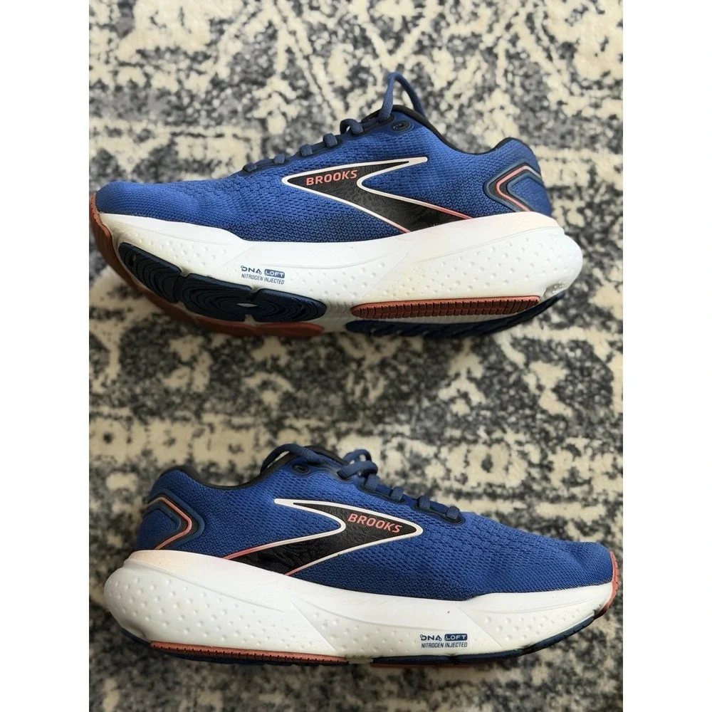 Brooks Glycerin 21 Women's Size 8.5 D Shoes Blue Running Sneaker White Sole